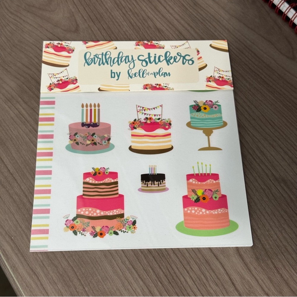 KellofaPlan Birthday Sticker Pack, New